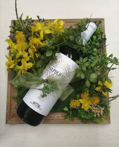 アーティフィシャルフラワー❝グリーンボード❞＆ワインセット